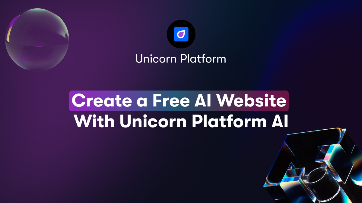 Create a Free AI Website With Unicorn Platform AI
