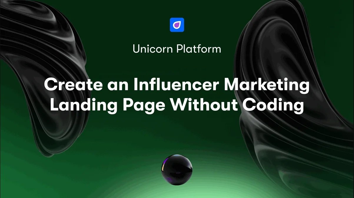 Create an Influencer Marketing Landing Page Without Coding