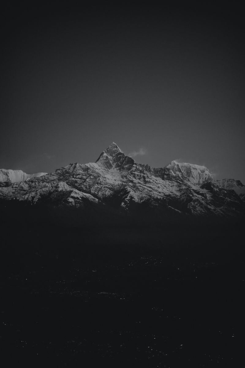 Everest black and white