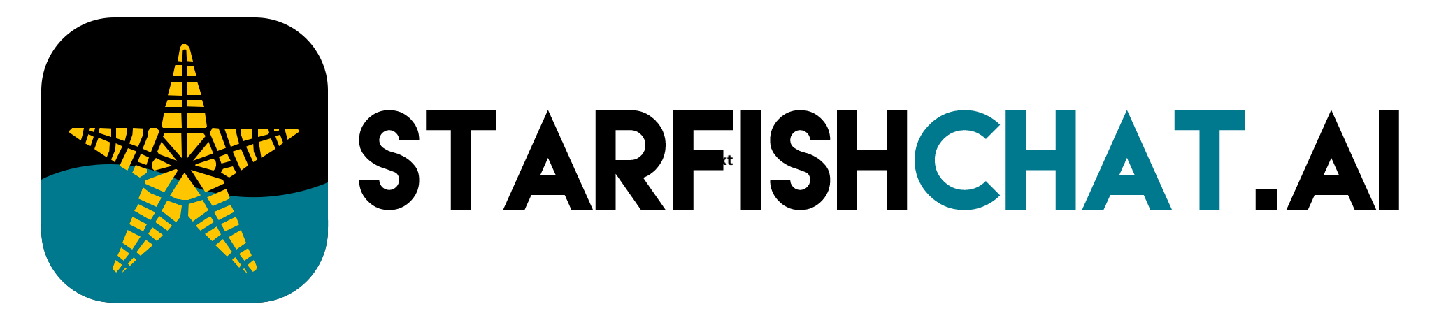 StarfishChat.ai Text Icon Logo
