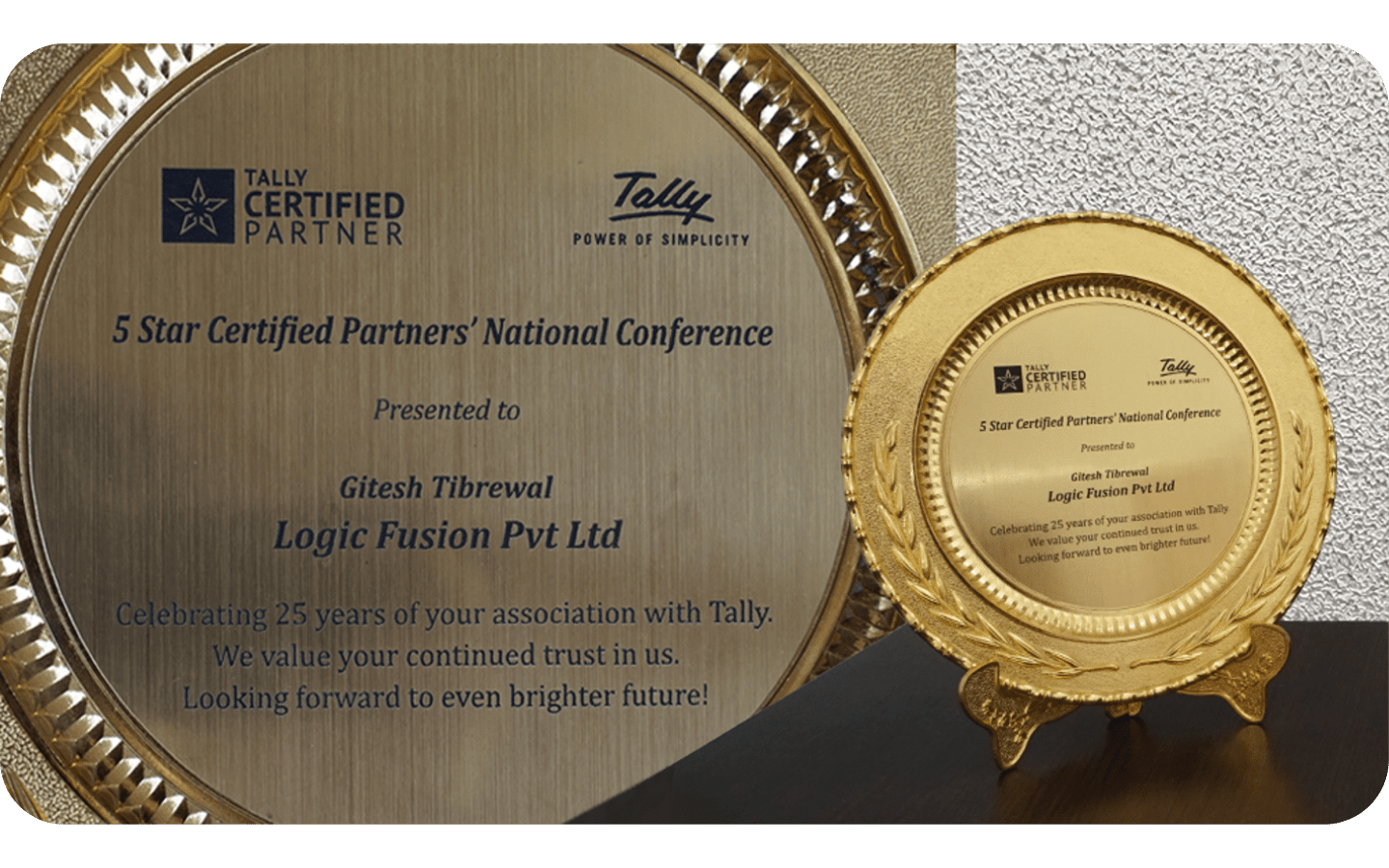Tally's Award To Team Logic Fusion / Logic Fusion