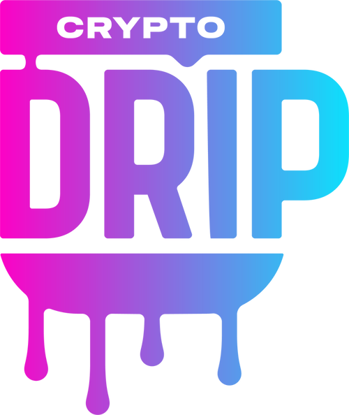 Cryptodrip logo vaporwave