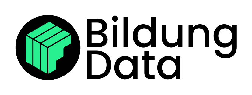 Logo rectangular bildung sin fondo final texto negro