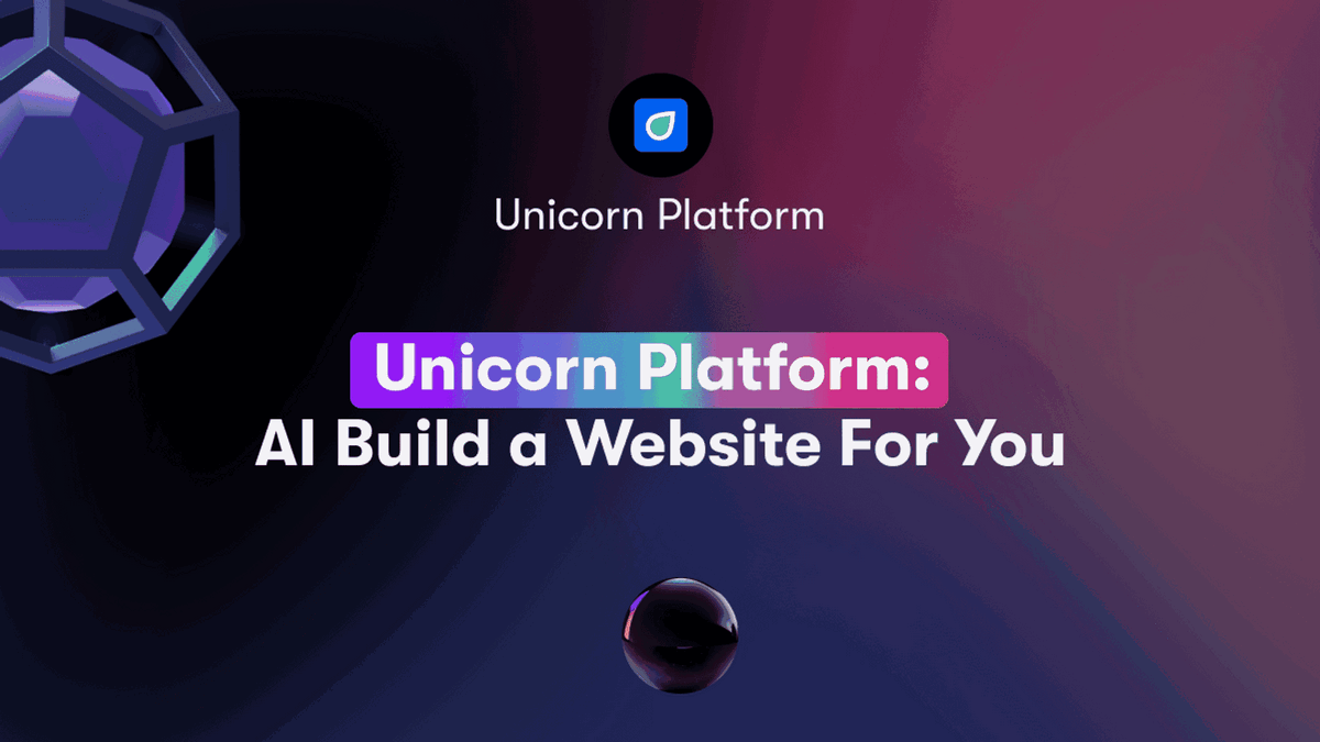 Unicorn Platform: AI Build a Website For You
