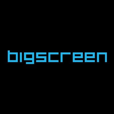 Bigscreen logo black blue