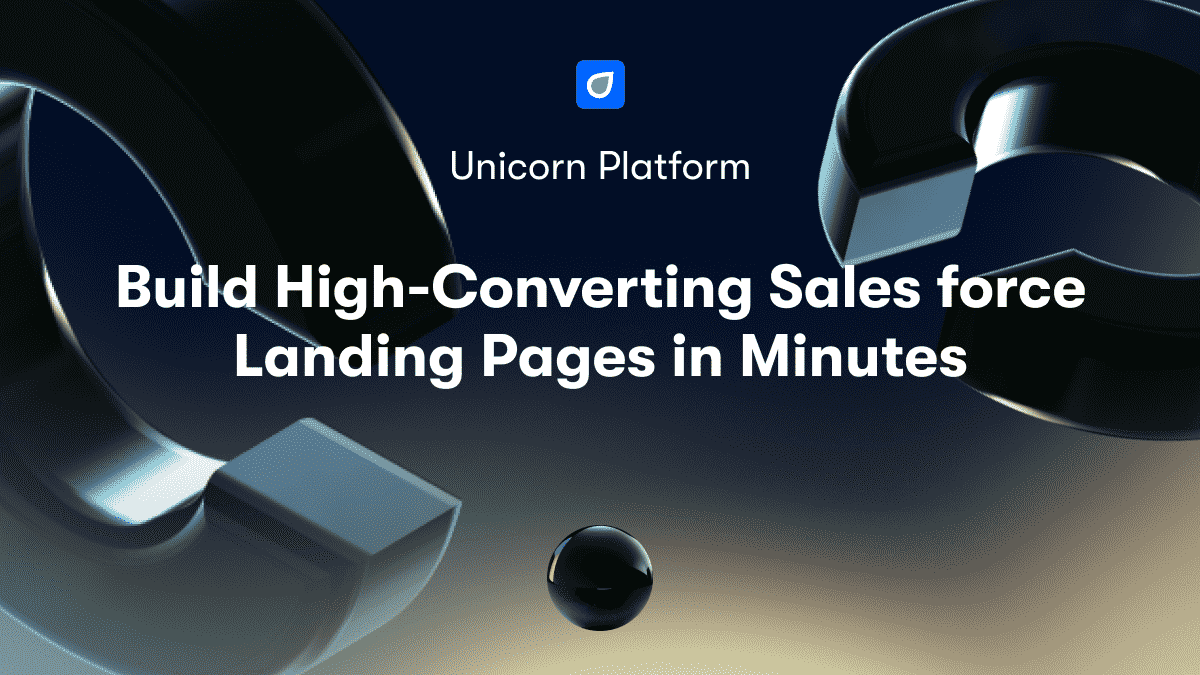 Build High-Converting Sales force Landing Pages in Minutes