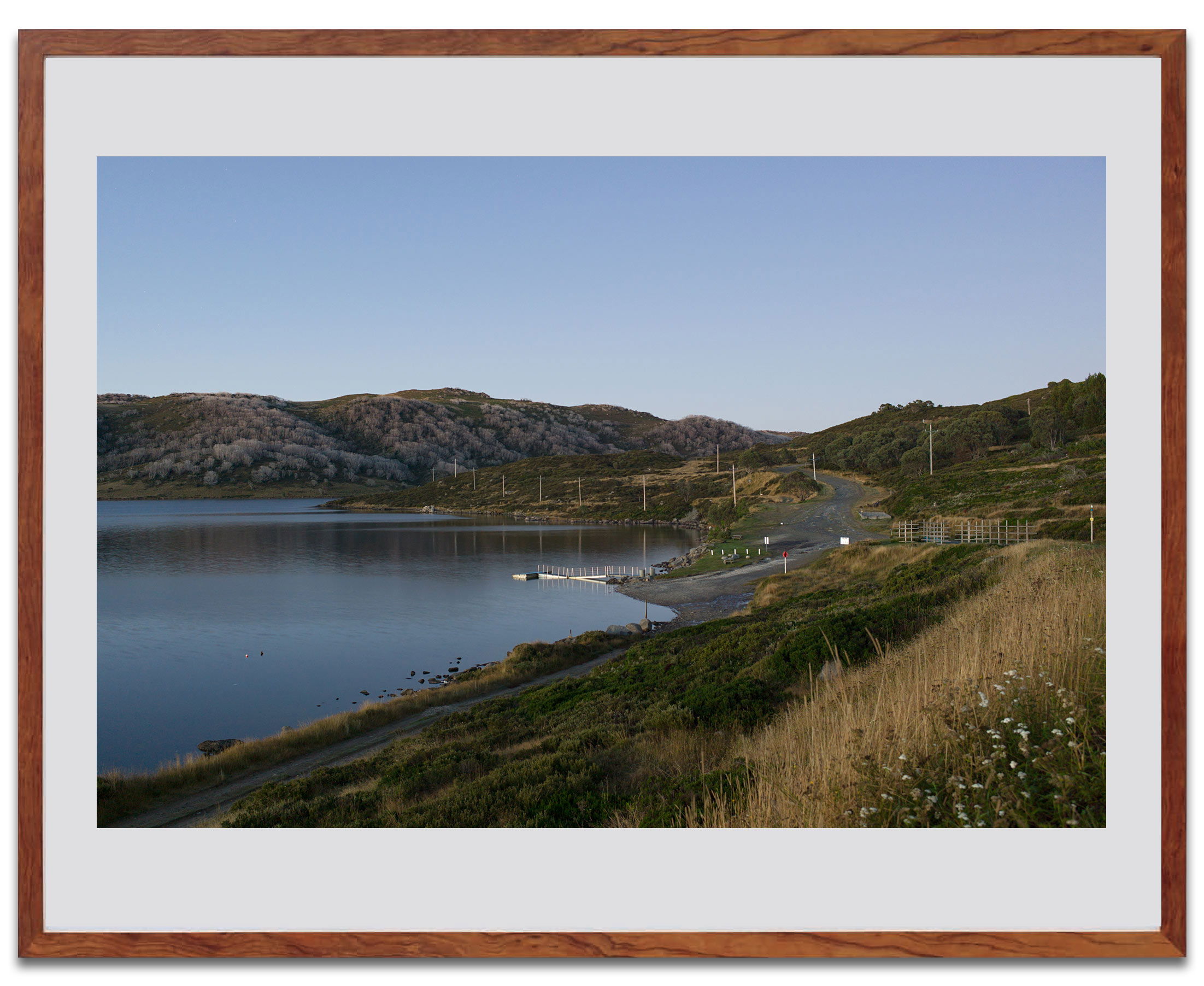 Rocky valley dam framed