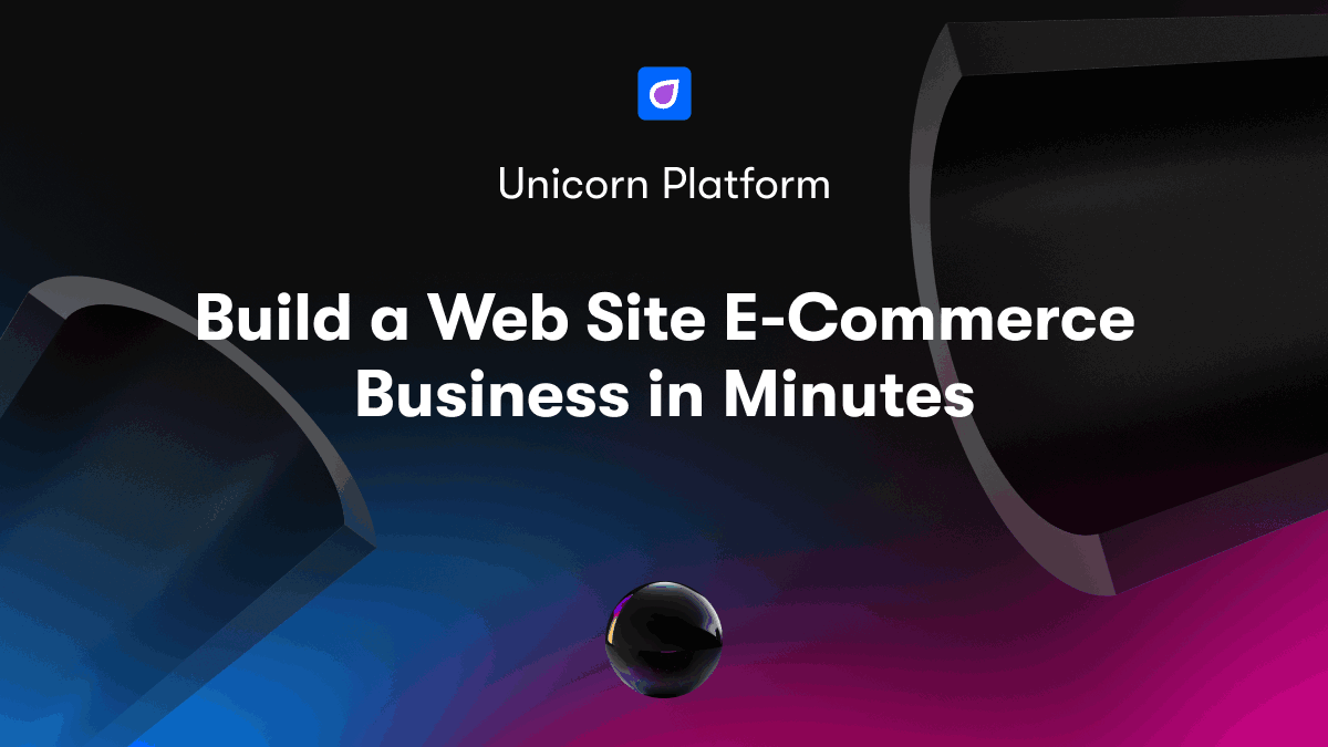 Build a Web Site E-Commerce Business in Minutes