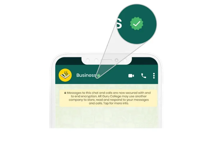 ajbot Green tick verification in whatsapp business api