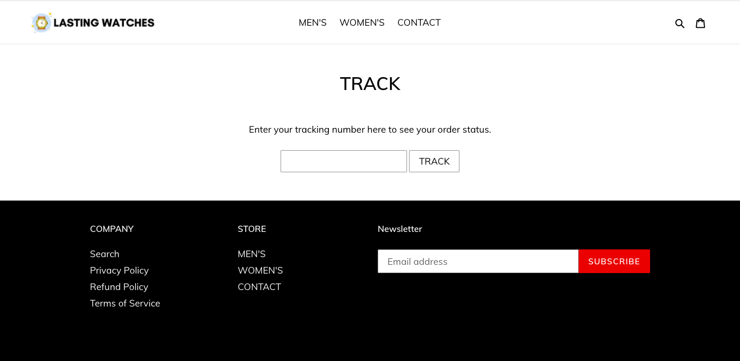 watch niche pre-built store tracking page