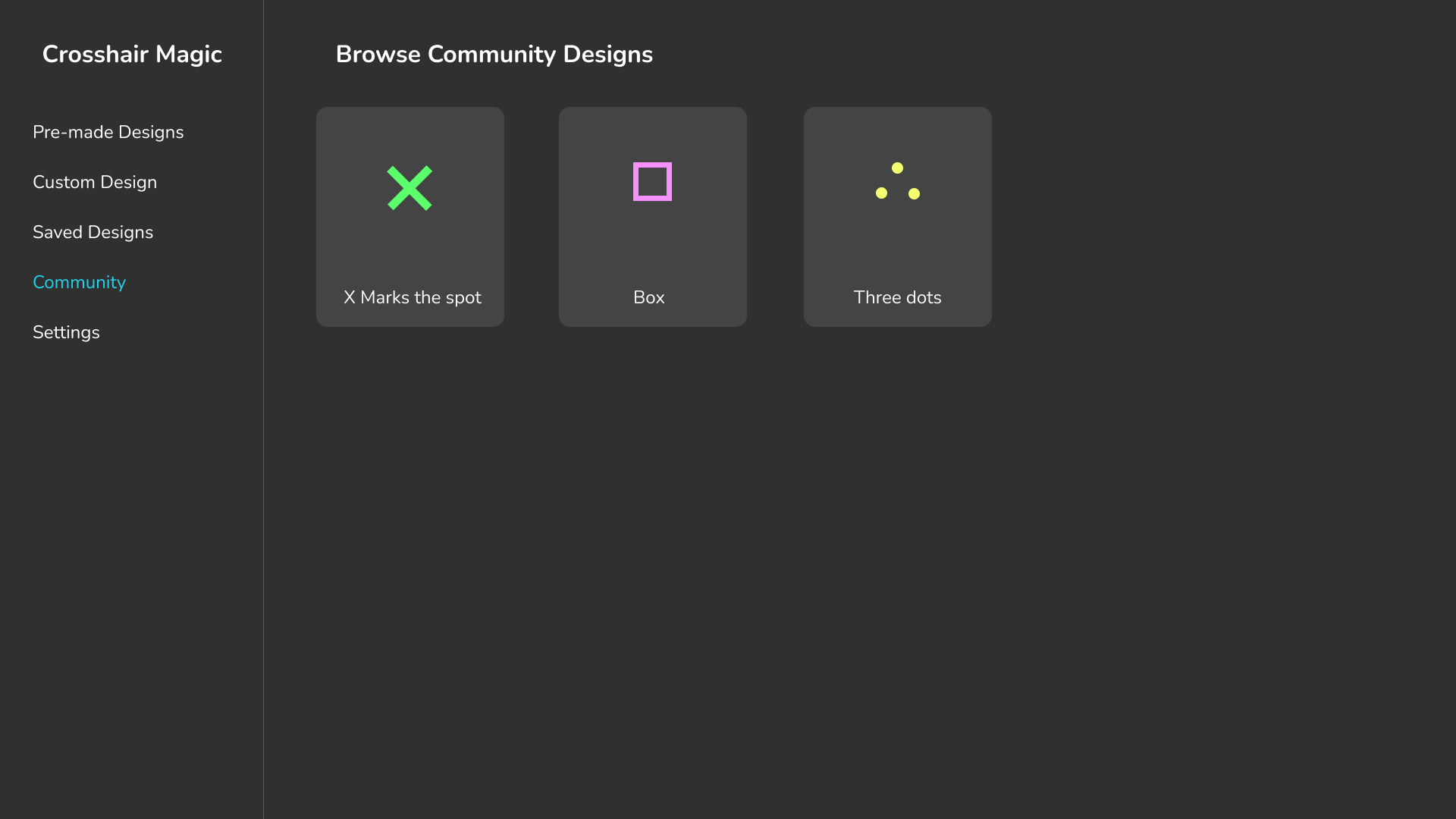 Community designs