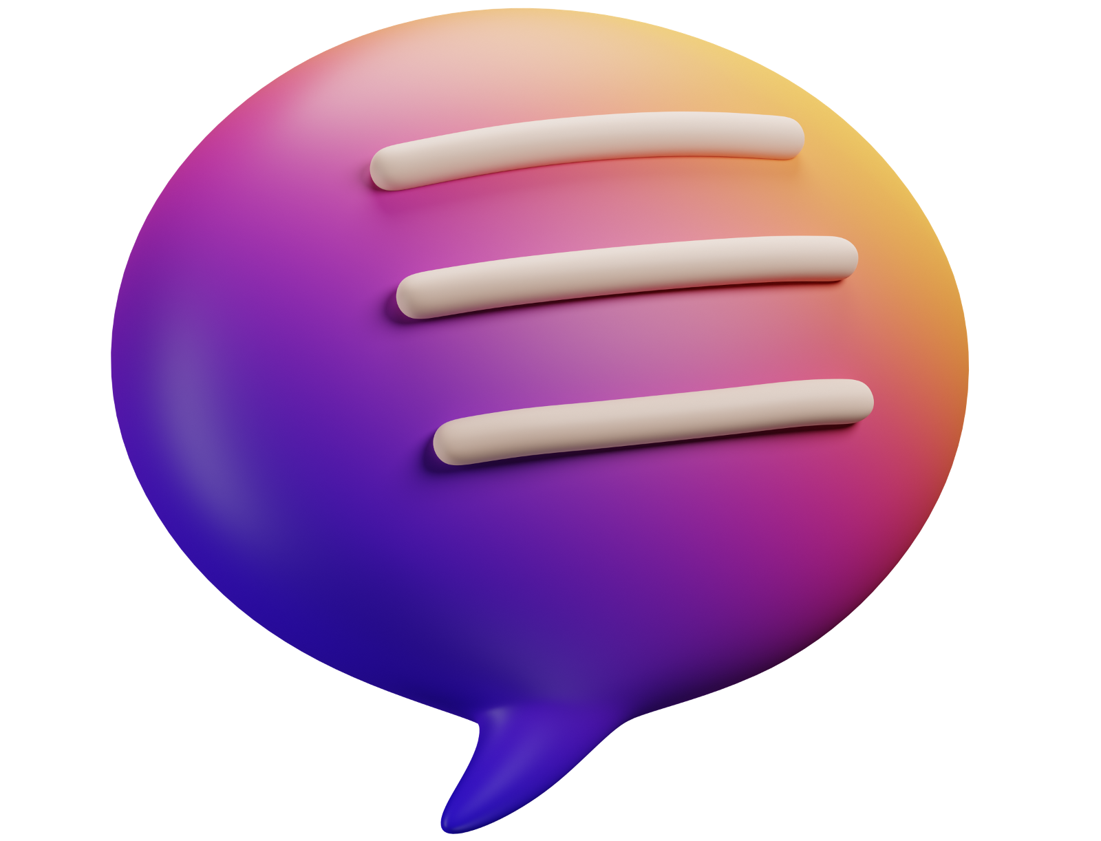 Chat text dynamic gradient