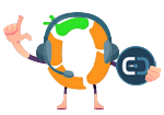OBI Services mascot with a headset, holding a thumbs up and a SuiteDash icon.