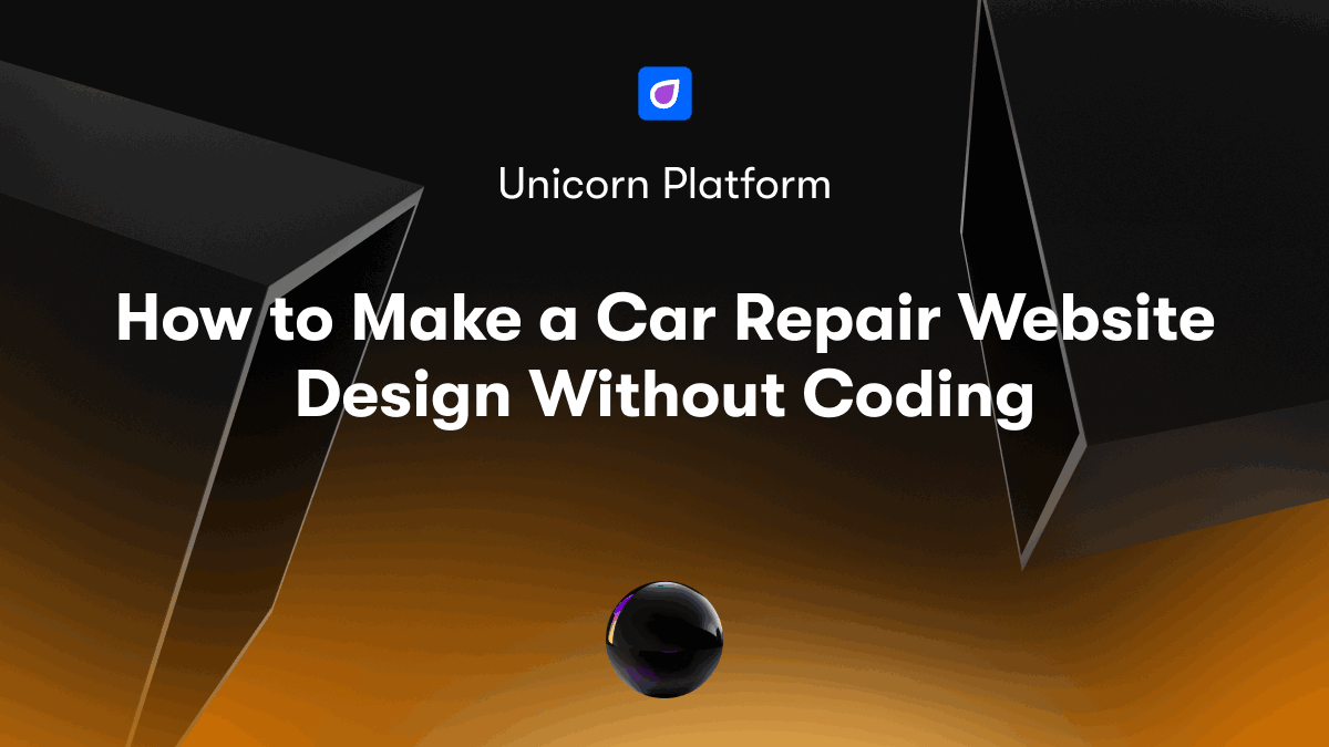 How to Make a Car Repair Website Design Without Coding