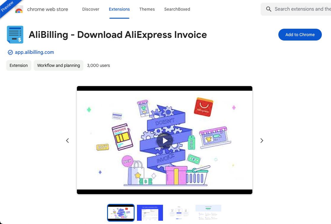 Download AliBilling chrome extension