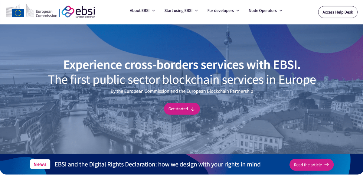 Ebsi european blockchain altme wallet business verify users crypto verifiable credentials web3 self sovereign identity  decentralized identity digital identity
