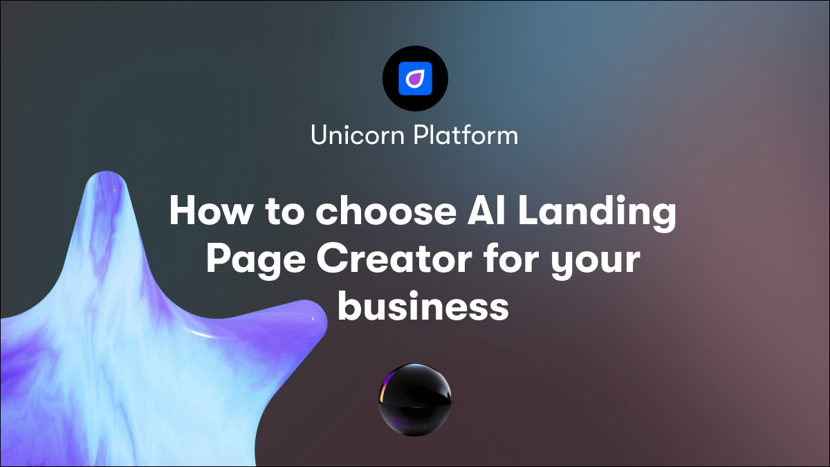 How to choose AI Landing Page Creator for your business