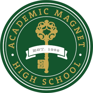 Academic magnet high school logo