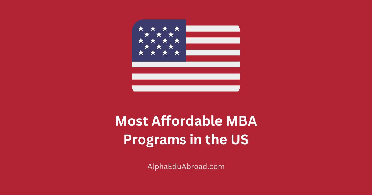 Most Affordable MBA Programs in the US