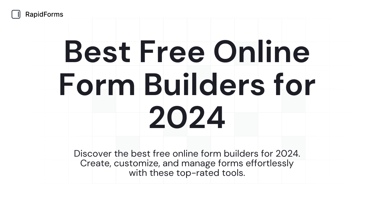 Best Free Online Form Builders for 2024