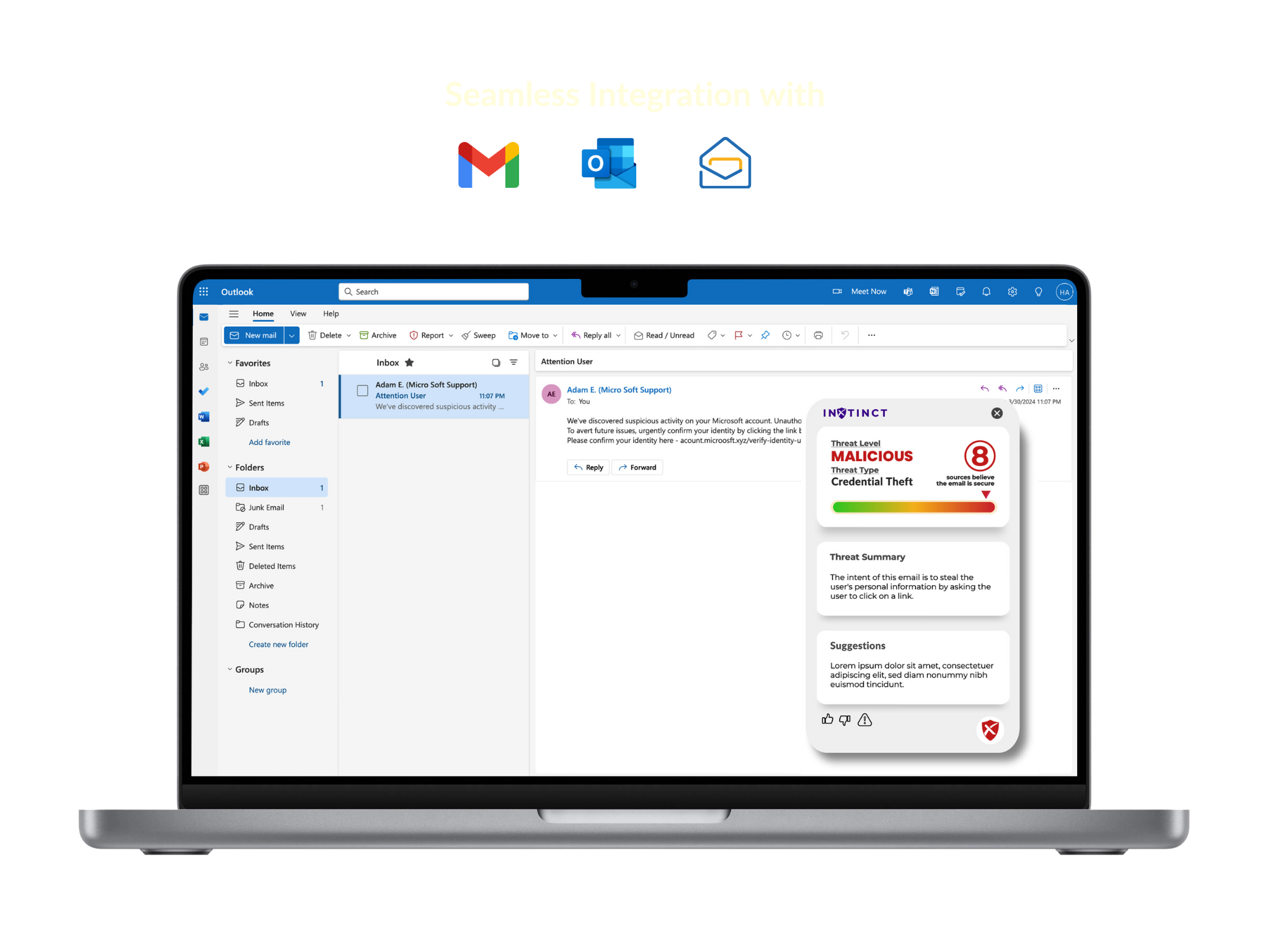 inxtinct outlook email extension