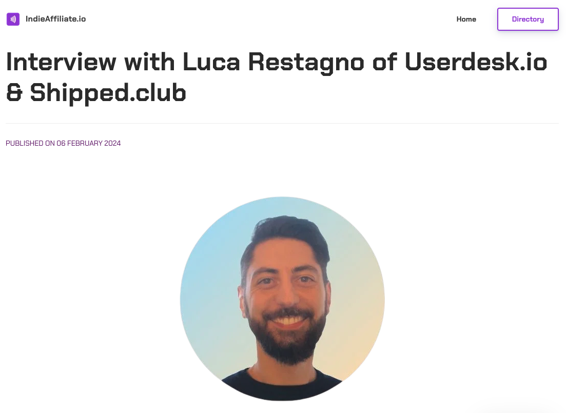 Luca Restagno Interview