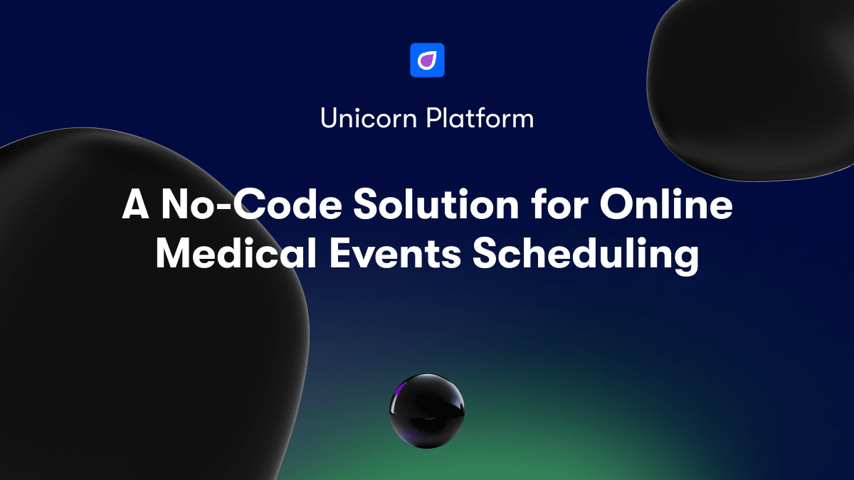 A No-Code Solution for Online Medical Events Scheduling