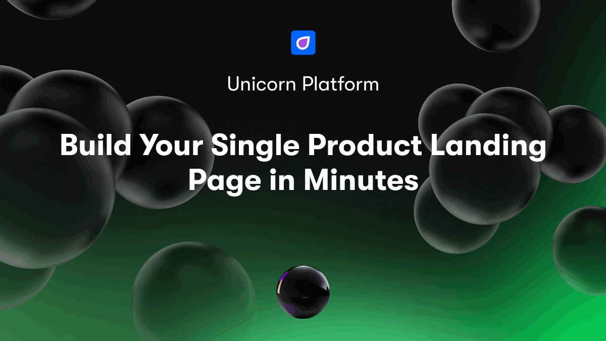 Build Your Single Product Landing Page in Minutes