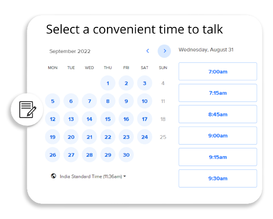 Select a convenient time to talk removebg preview5355