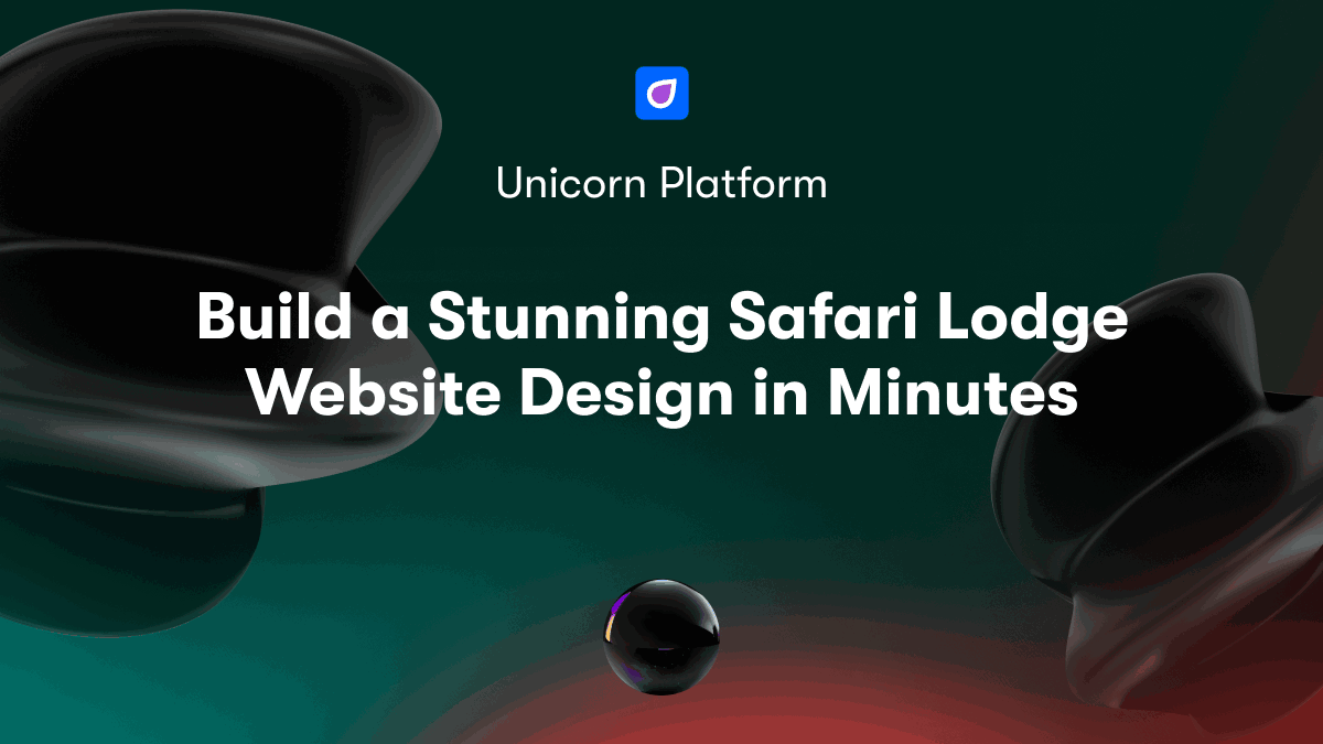 Build a Stunning Safari Lodge Website Design in Minutes
