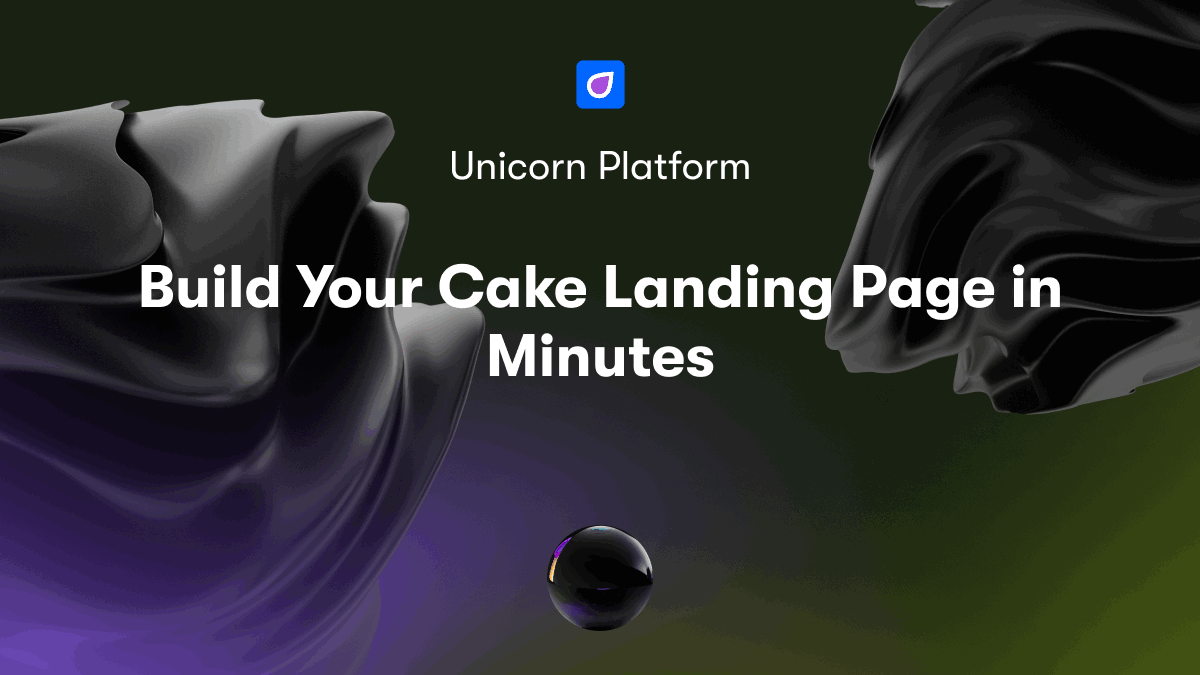 Build Your Cake Landing Page in Minutes