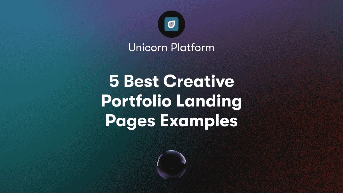 5 Best Creative Portfolio Landing Pages Examples