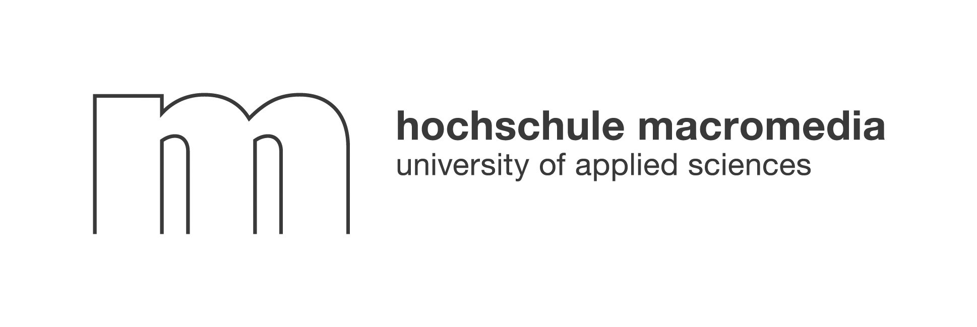 Hochschule macromedia logo sw