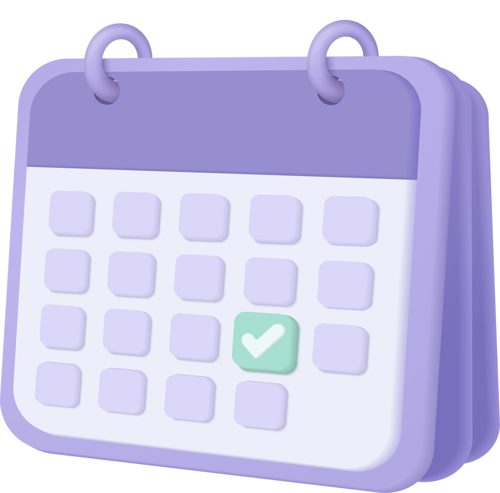 Vecteezy 3d calendar marked date and time for reminder day in purple 17217991