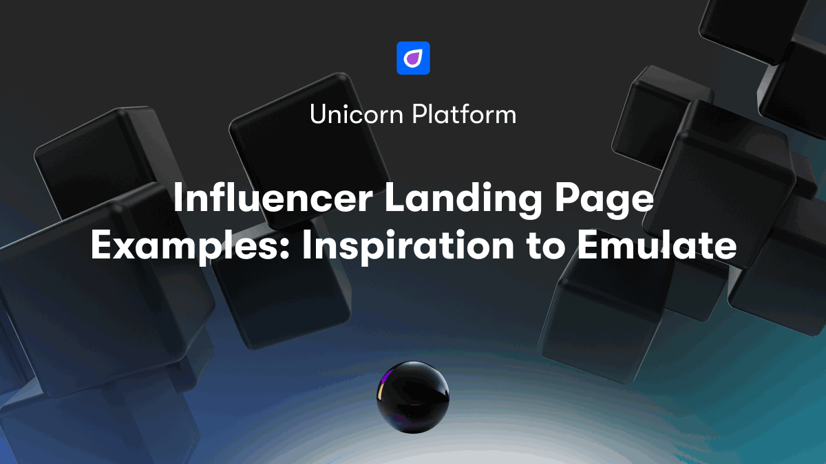 Influencer Landing Page Examples: Inspiration to Emulate