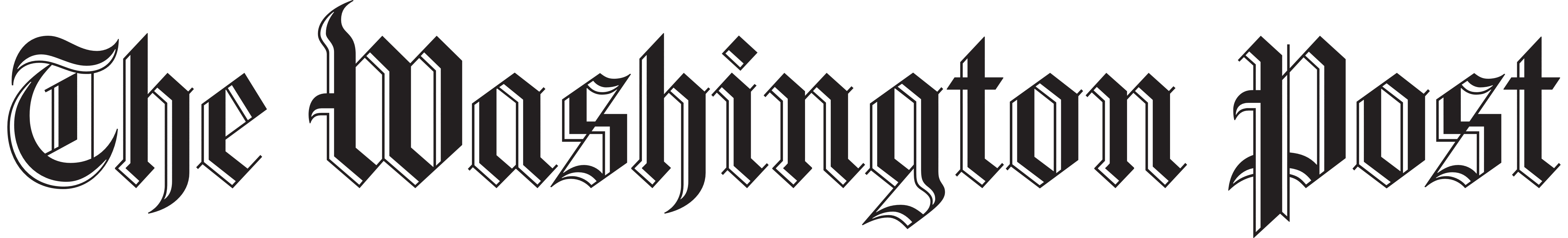 The washington post logo newspaper