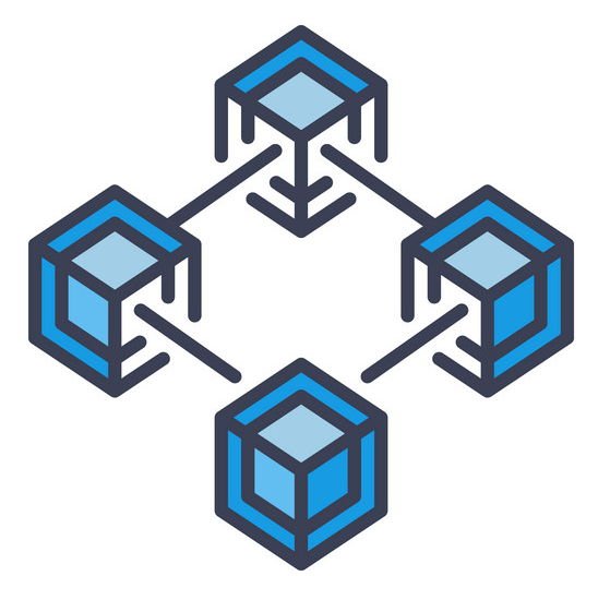 Blockchain icon block chain concept symbol vector 22928946