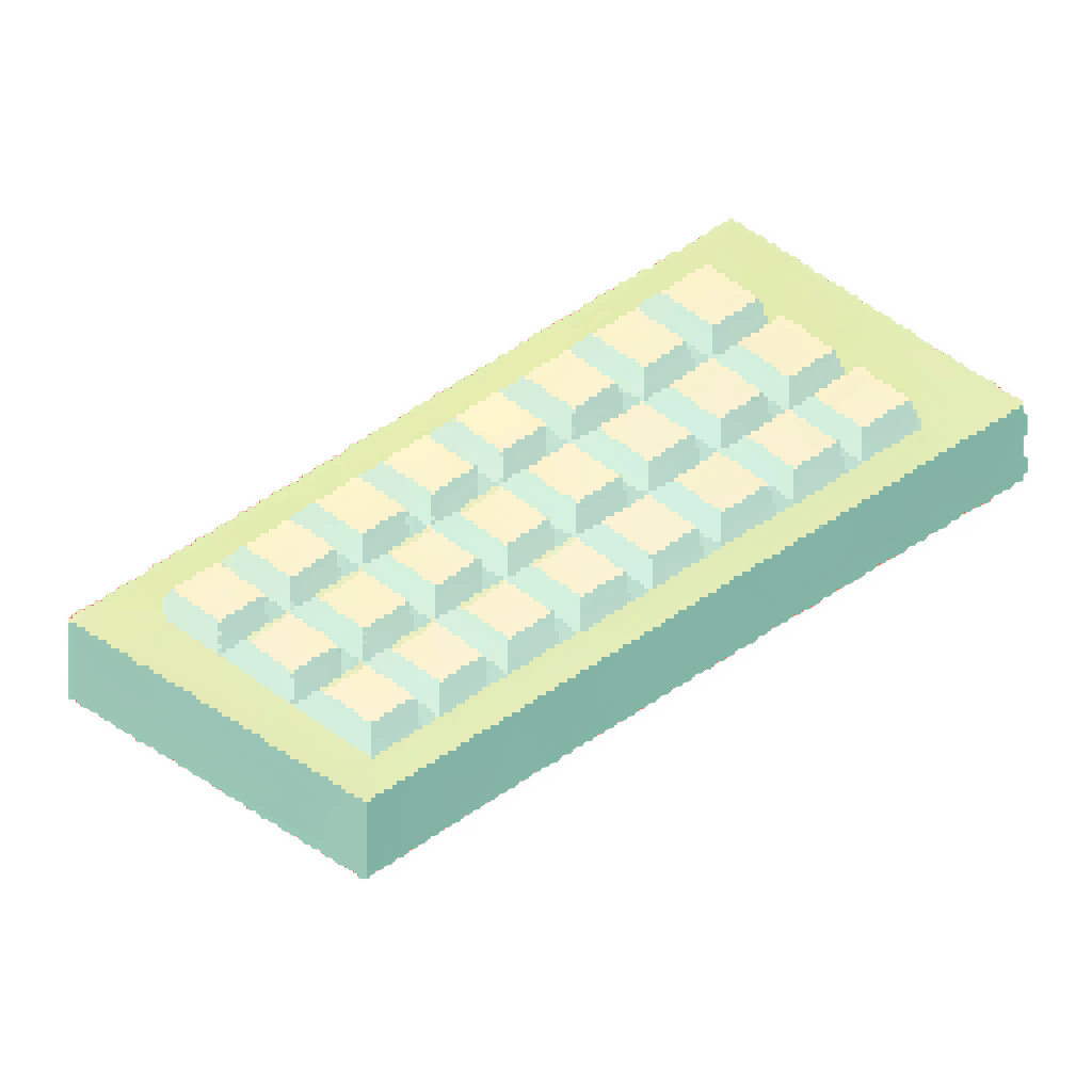 Mechanical computer keyboard isometric