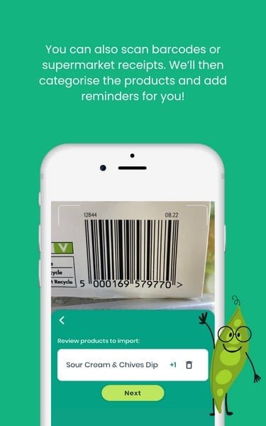In app tutorial barcode