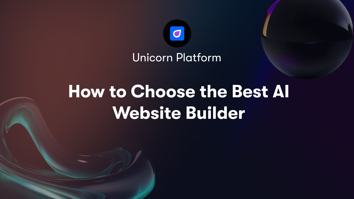 How to Choose the Best AI Website Builder
