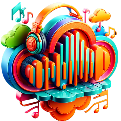 Dall·e 2024 01 06 13.53.41   design a 3d logo for a soundcloud service, targeting a youthful, 25 year old audience, without any text. the logo should incorporate elements that rep fotor bg remover 20240106135424