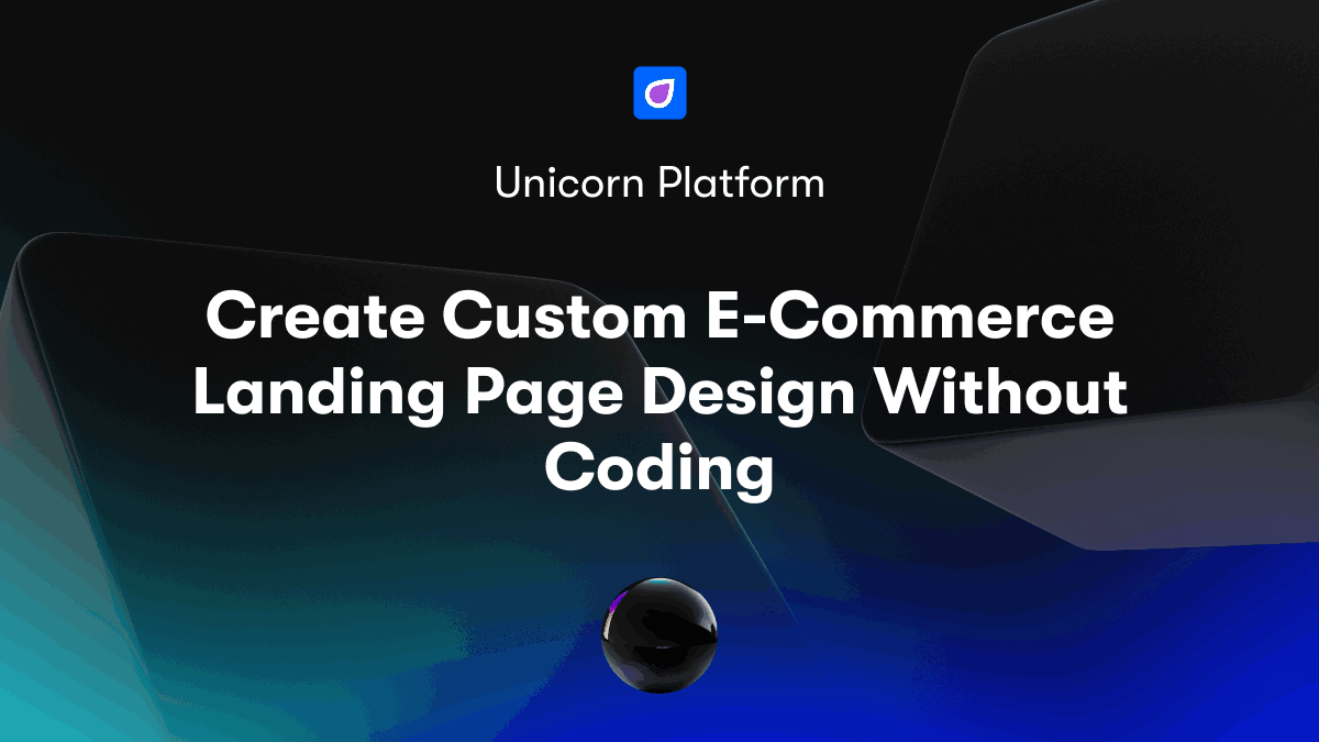 Create Custom E-Commerce Landing Page Design Without Coding