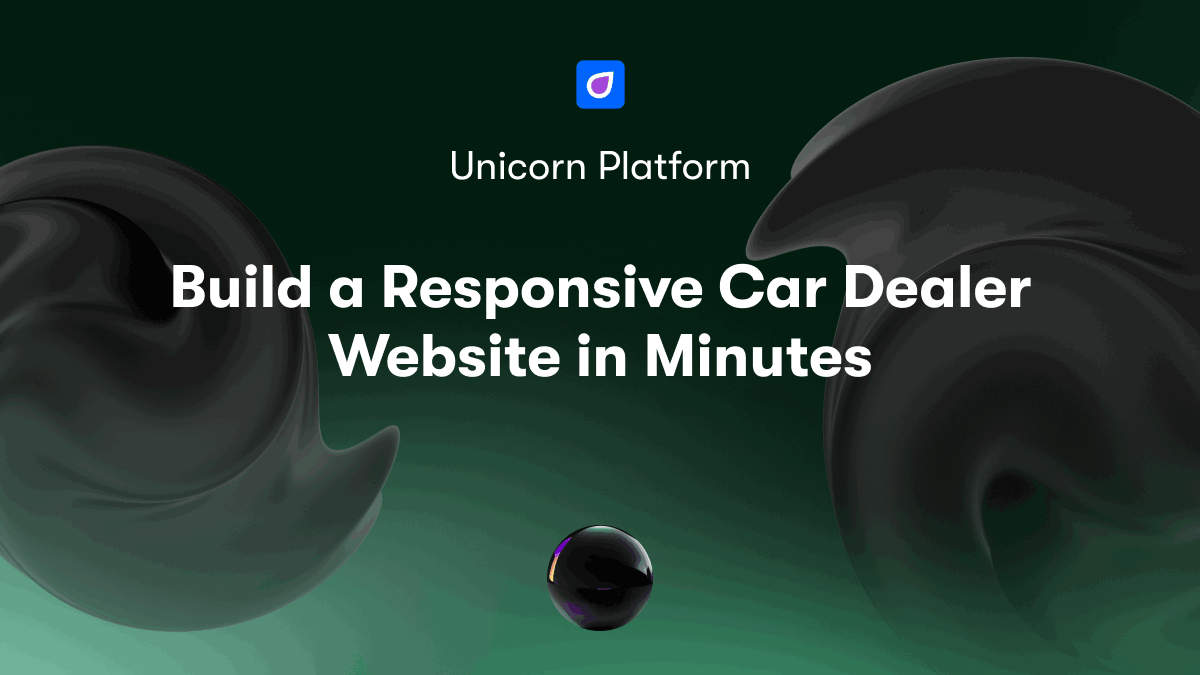 Build a Responsive Car Dealer Website in Minutes