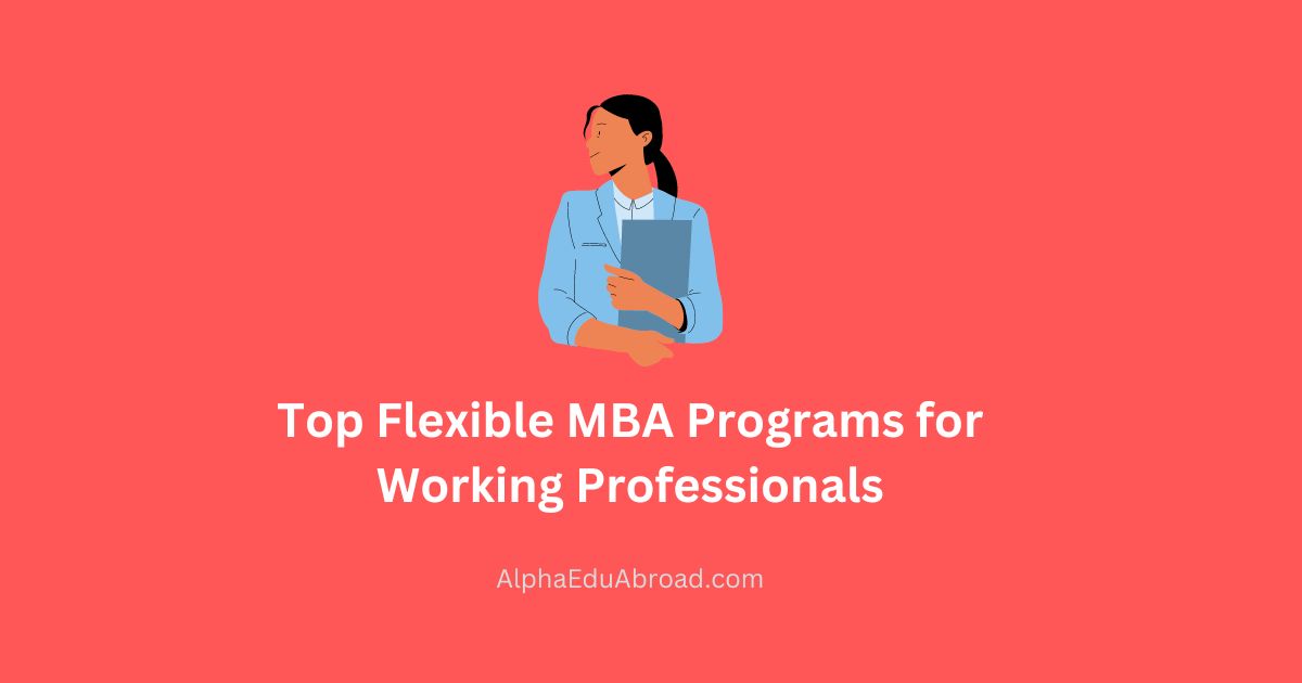 Top Flexible MBA Programs for Working Professionals