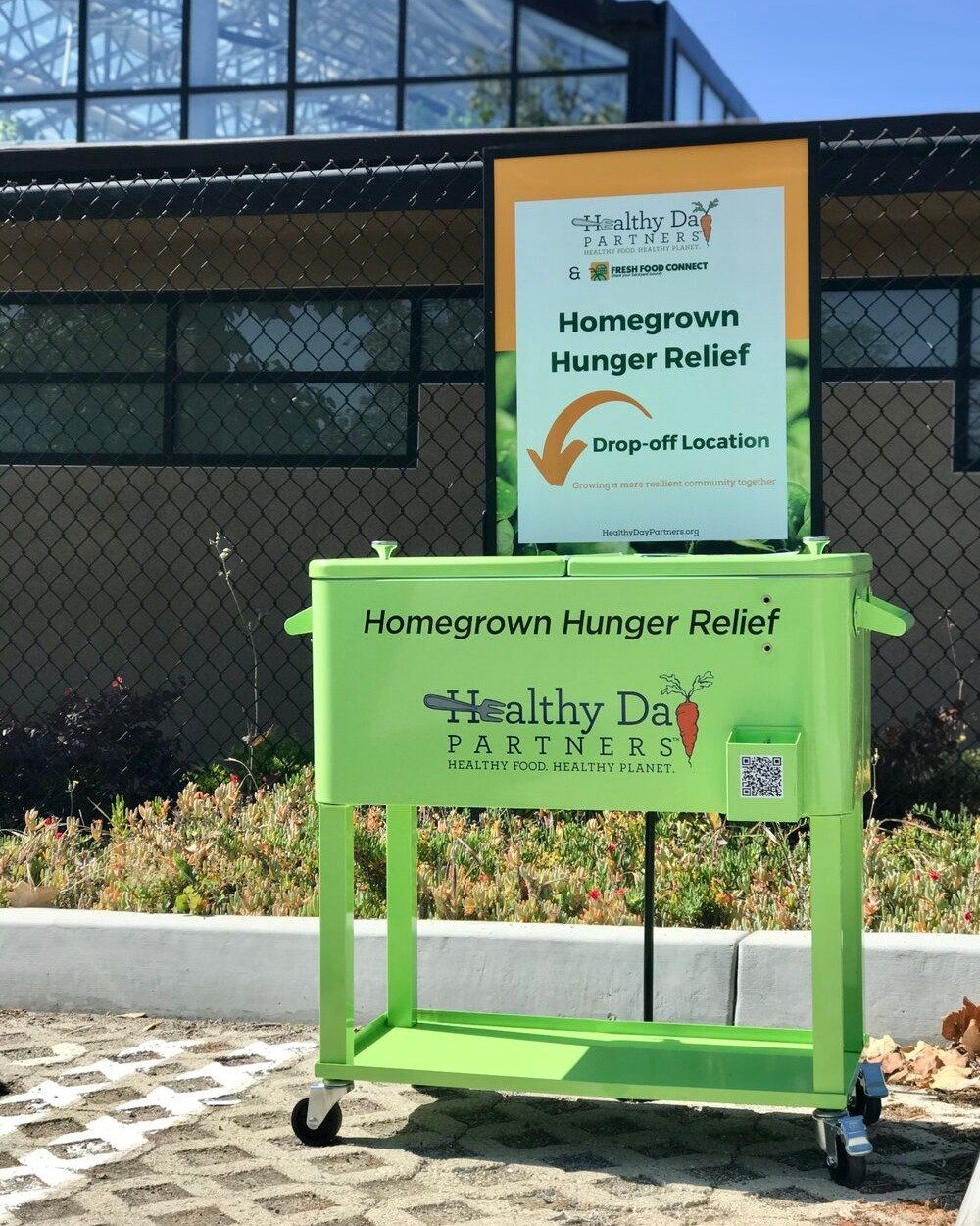 Healthy day partners donation cooler