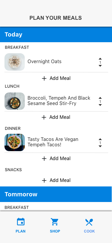 Meal planning
