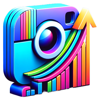 Dall·e 2024 01 06 13.51.11   create another 3d logo representing an instagram growth service, appealing to a 25 year old demographic, without text. this logo should visually commu fotor bg remover 20240106135156