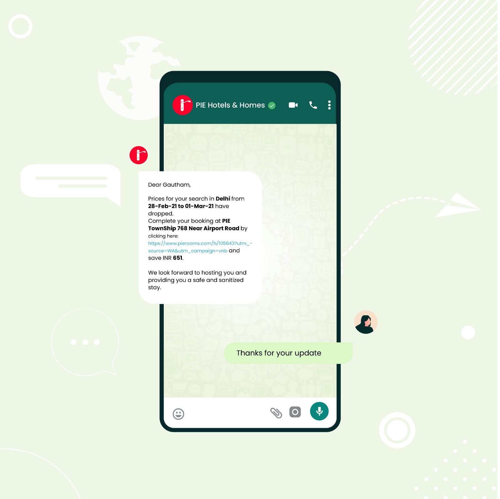 Sample WhatsApp Business Message Template