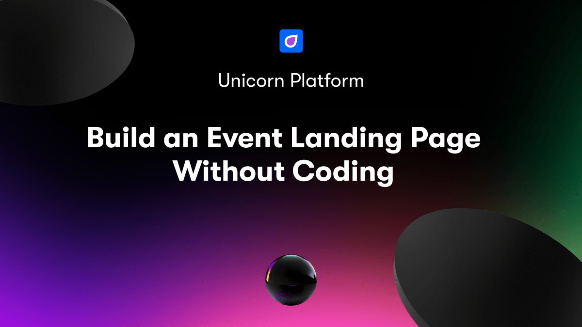 Build an Event Landing Page Without Coding