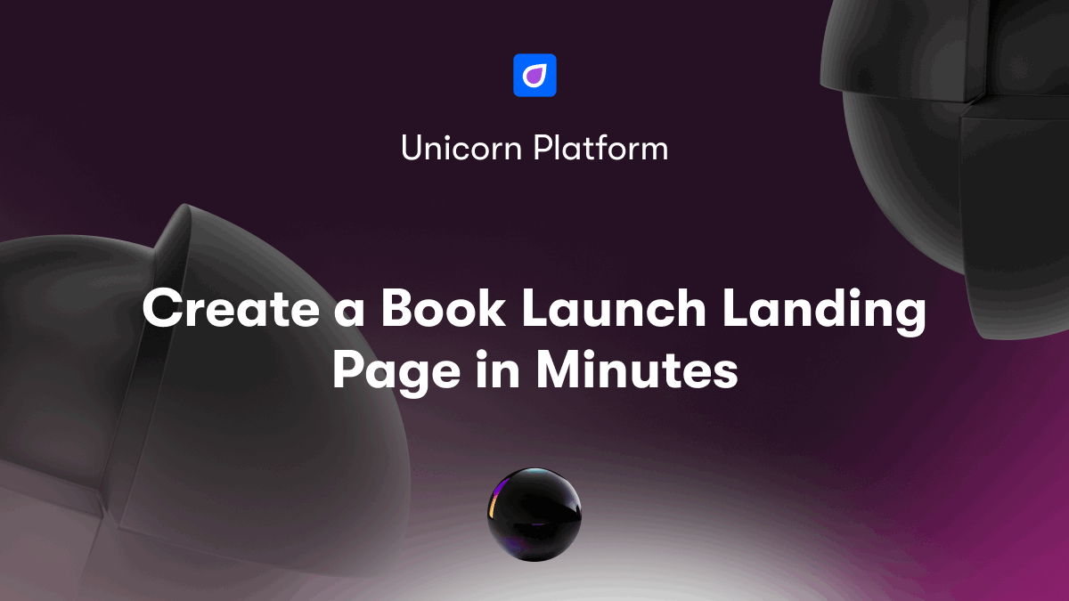 Create a Book Launch Landing Page in Minutes